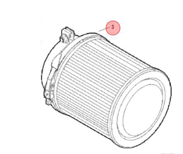 Bild på Luftfilter Mercruiser 6.7L (480/500/550 TCA) DIESEL 