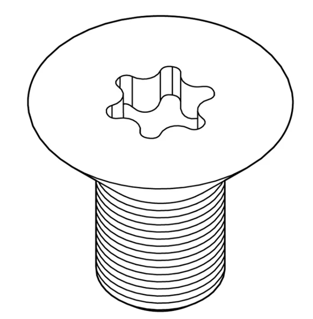 Bild på SCREW,MACH-TSFH M8X1.25X14 C10.9 W/MAGNI